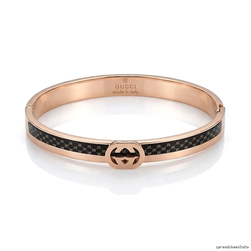 Gucci Double G Vintage Rose Gold Bracelet