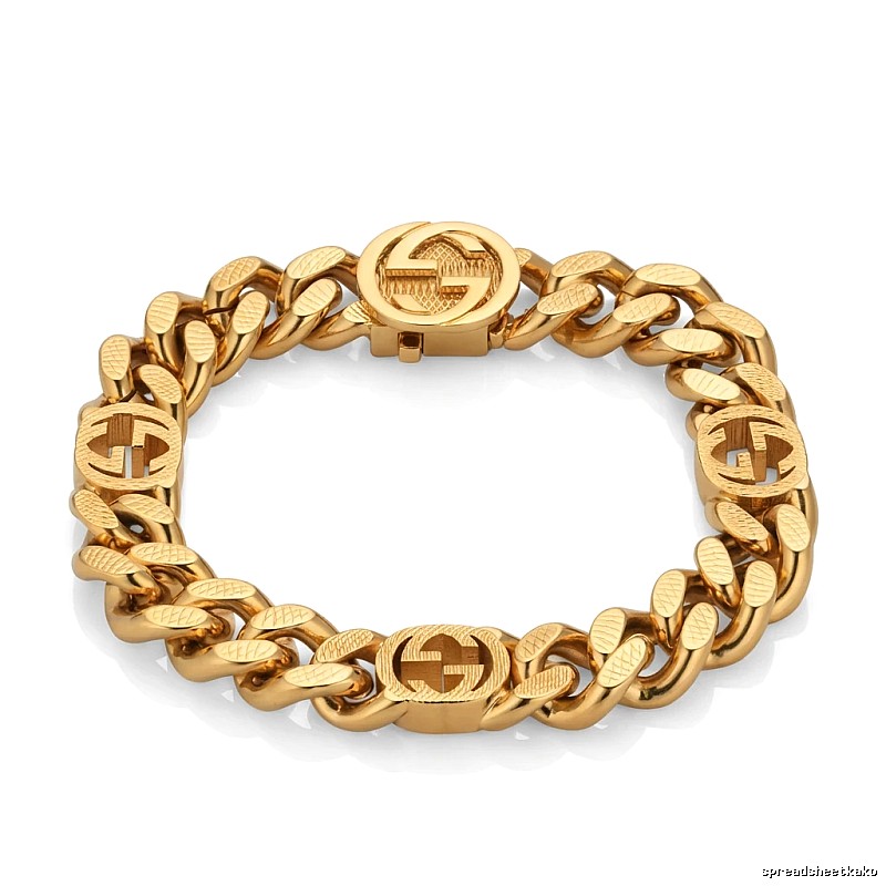 Gucci golden retro-style bracelet