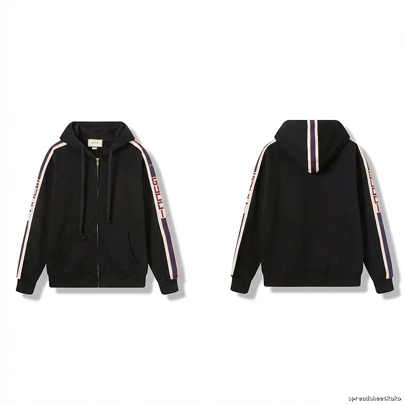 Gucci striped fashionable black sweatshirt