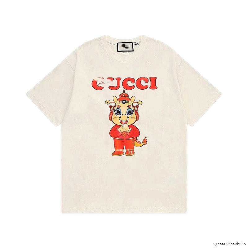 Gucci Year of the Dragon Limited Edition China Chic Style Off-white T-shirt