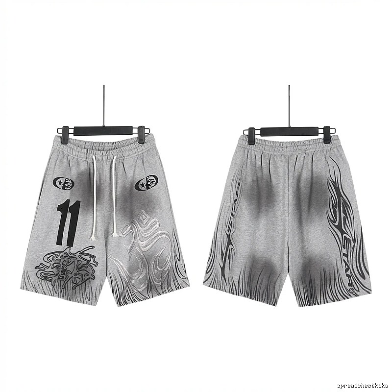 Hellstar dark style gray shorts
