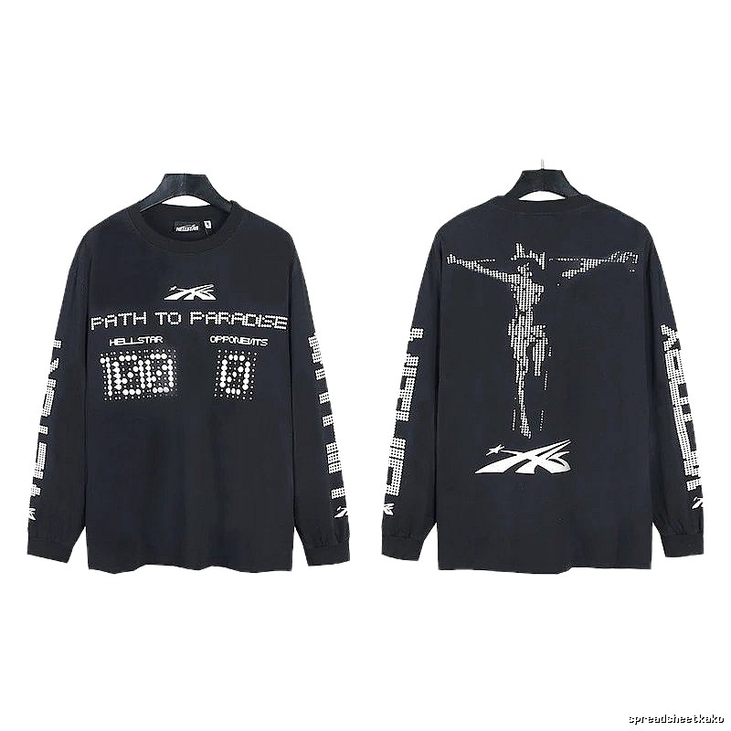 Hellstar Dark Style Printed Black Long-sleeve
