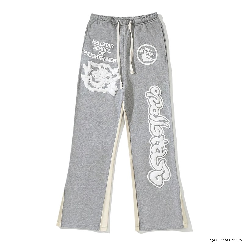 Hellstar Grey Trendy and Cool Style Long Pants