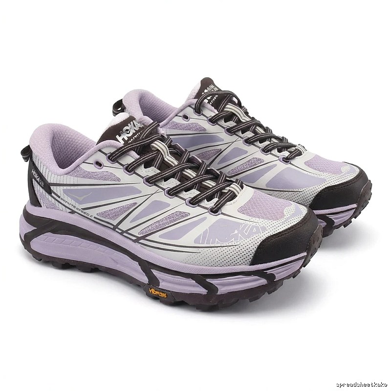 HOKA Trail Running Shoes in Grey-Purple