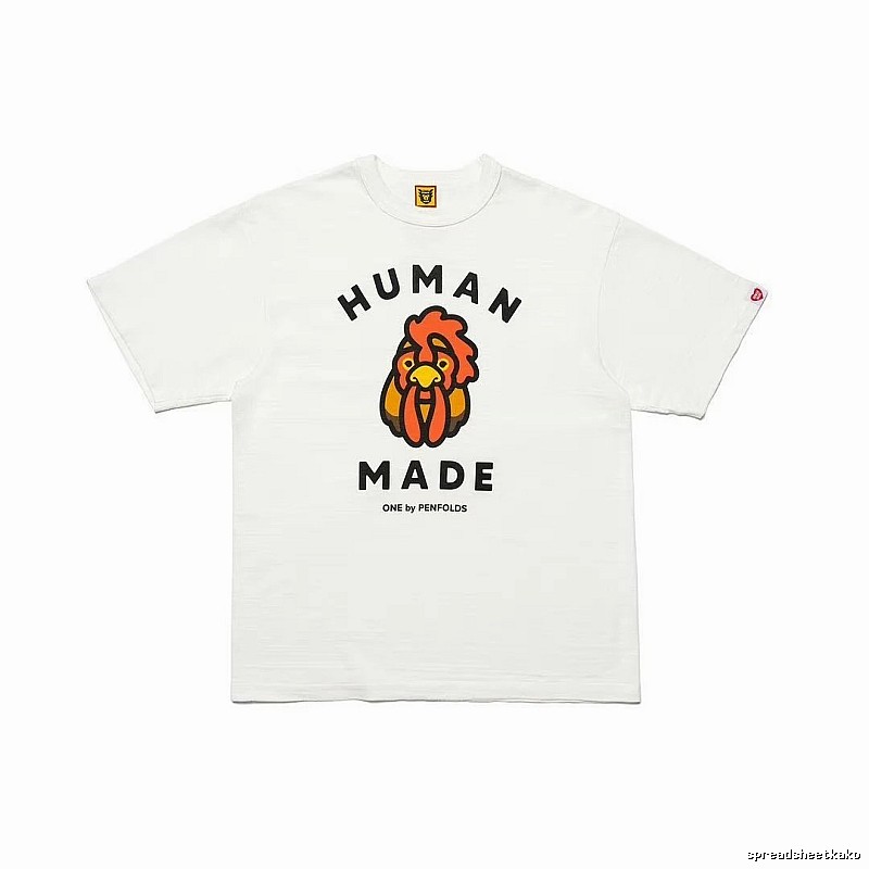 HUMAN MADE x Le Coq Sportif Co-branded Japanese Streetwear White T-Shirt