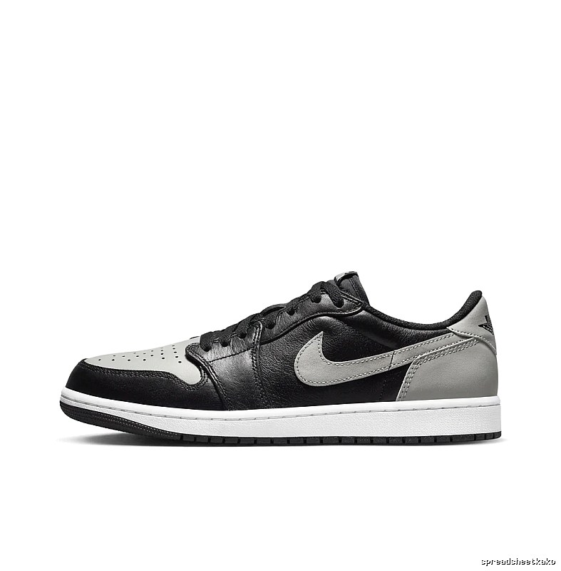 Jordan AJ1 black, white and grey trendy sneakers