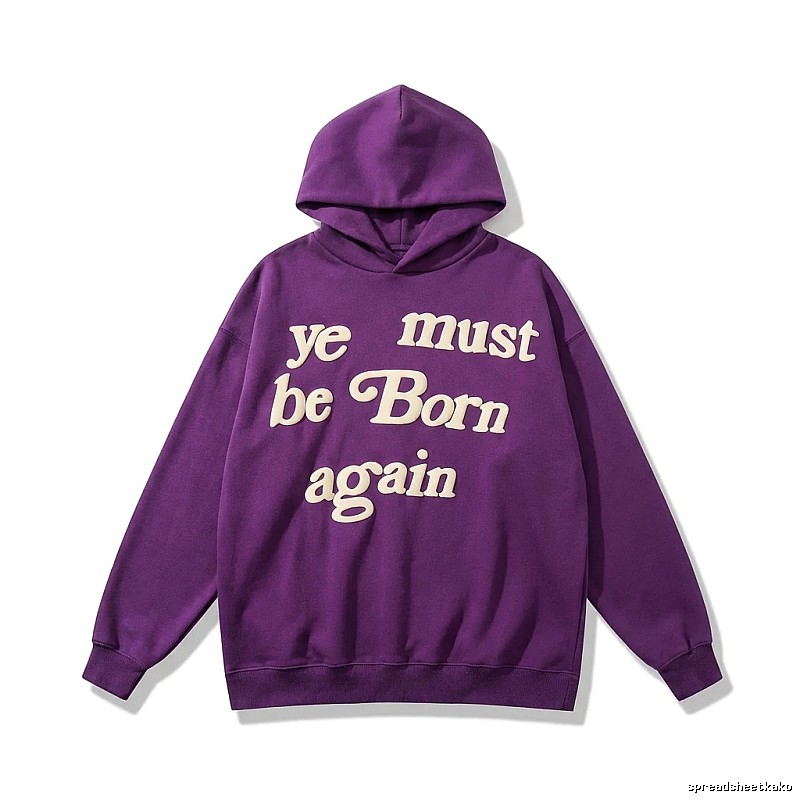 Kanye Born Again Purple Hoodie