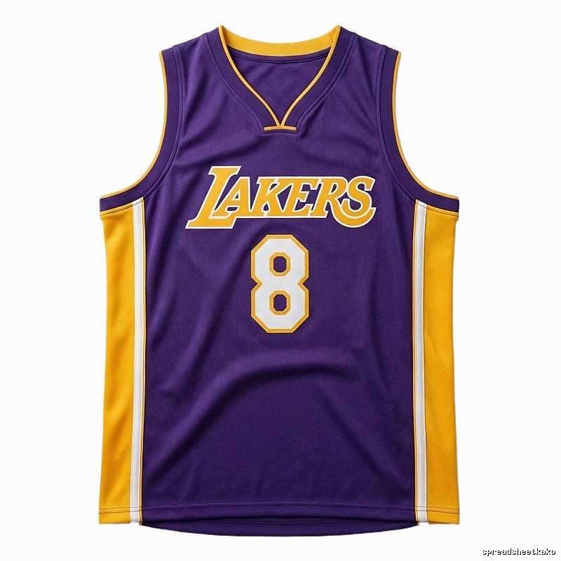 Kobe Lakers retro-style jerseys