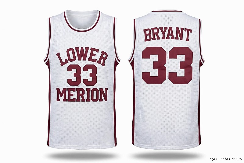 Kobe retro-style white basketball uniform
