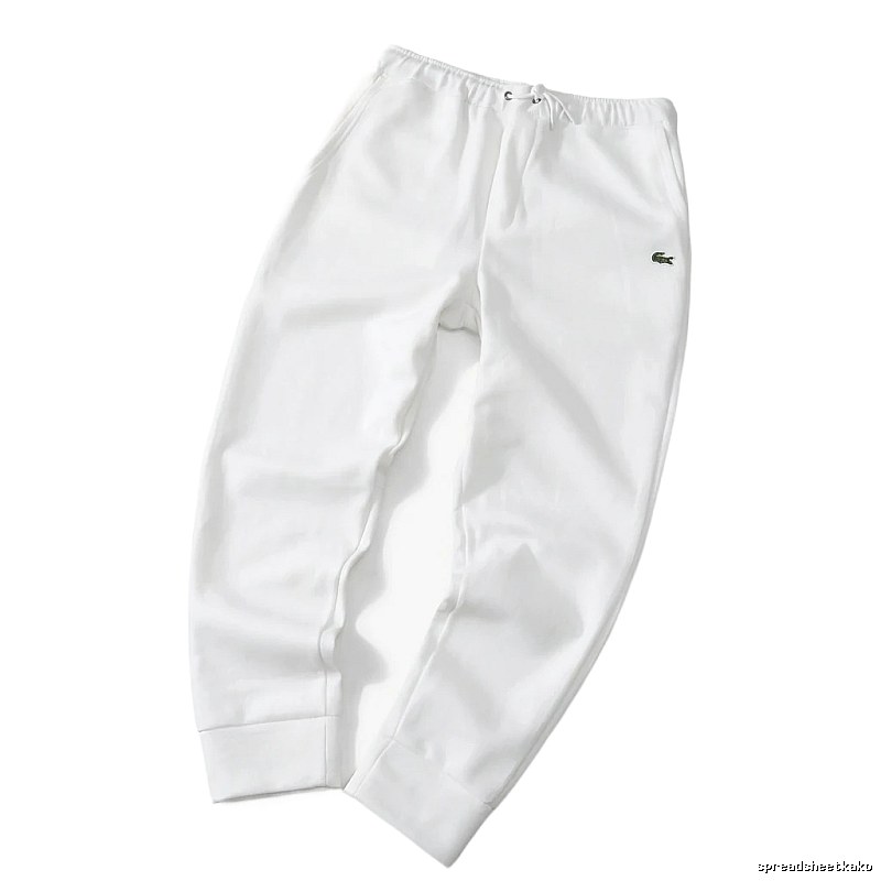 Lacoste casual style white sweatpants