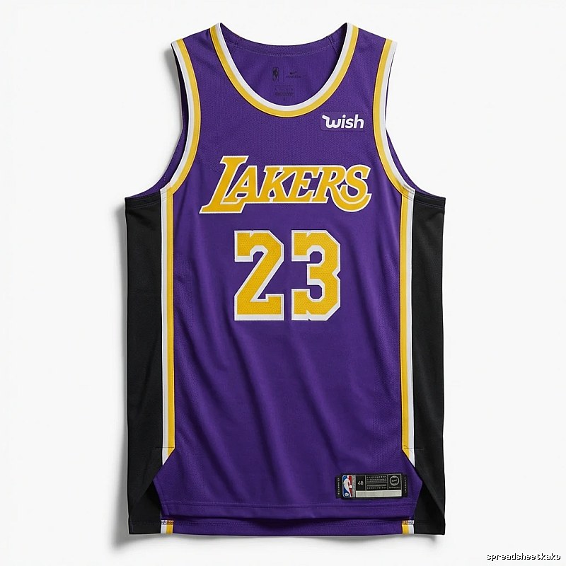 LBJ Lakers retro purple jersey