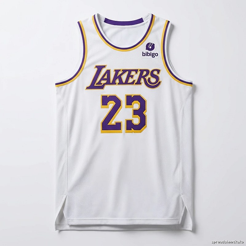 LBJ Lakers retro-style jersey