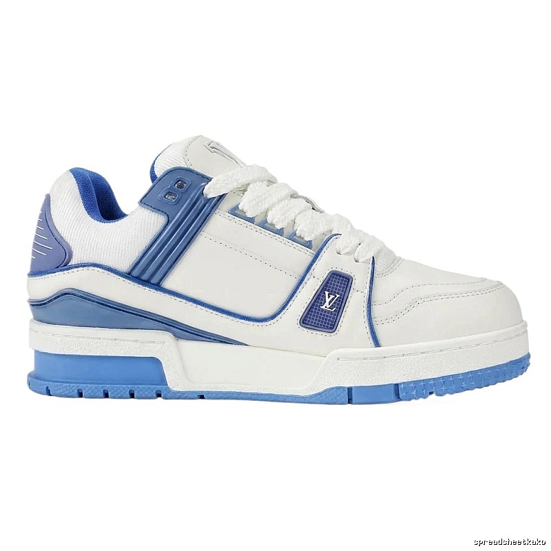 Louis Vuitton blue and white casual sports shoes