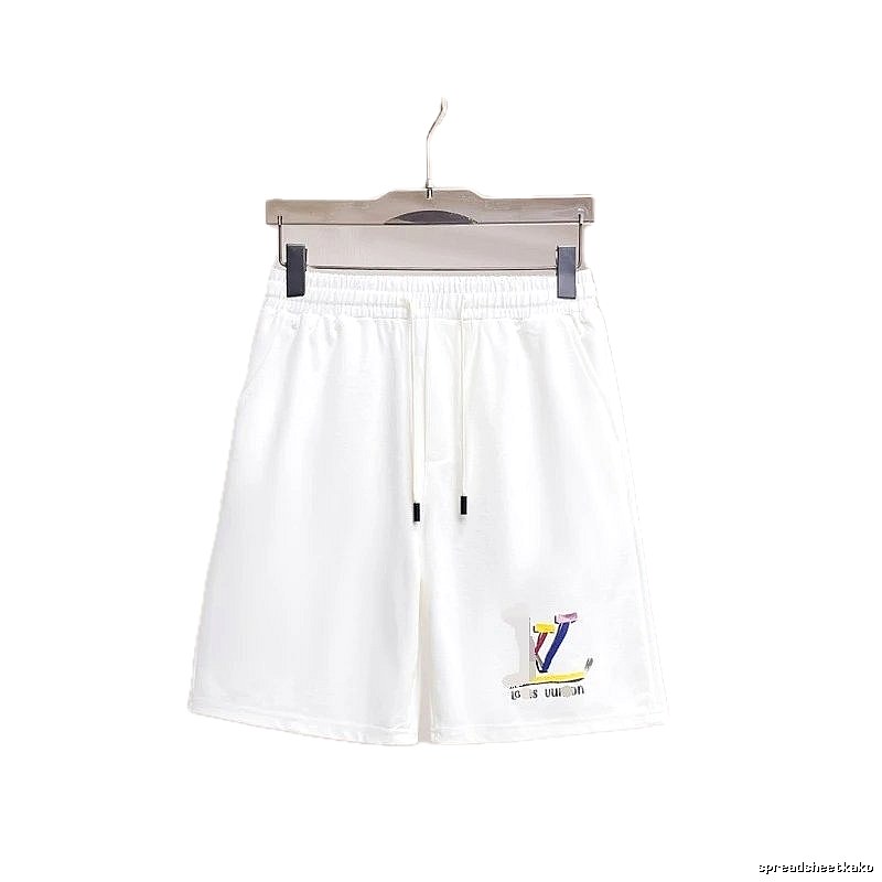 Louis Vuitton Colorful Print Casual Style White Shorts