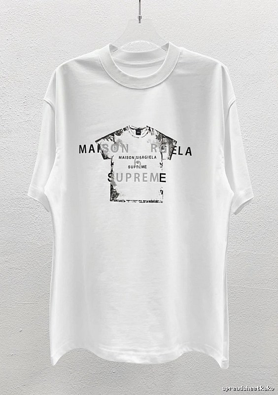 Maison Margiela Co-branded Street Style White T-shirt