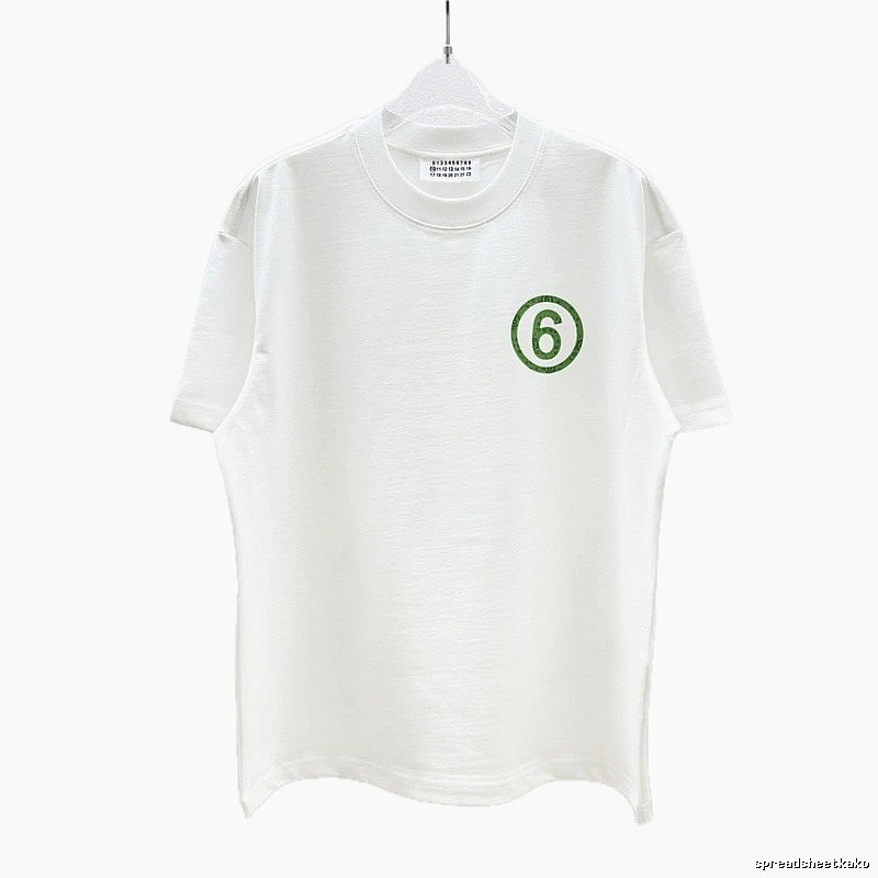Maison Margiela MM6 Minimalist Style White T-Shirt