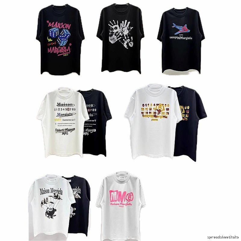 Maison Margiela MM6 Street Style Multi-color T-Shirt