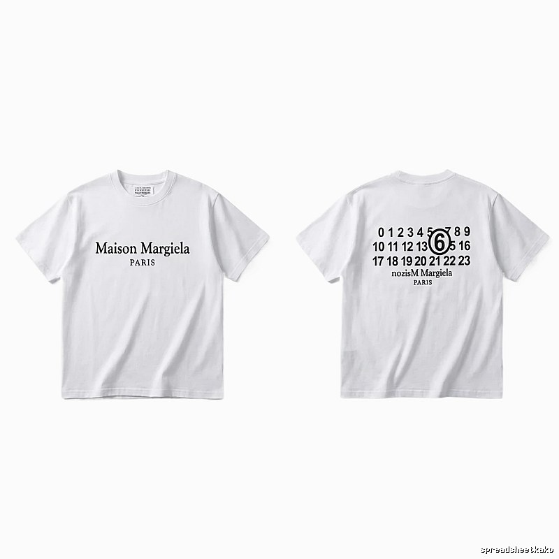 Maison Margiela white T-shirt with digital printing