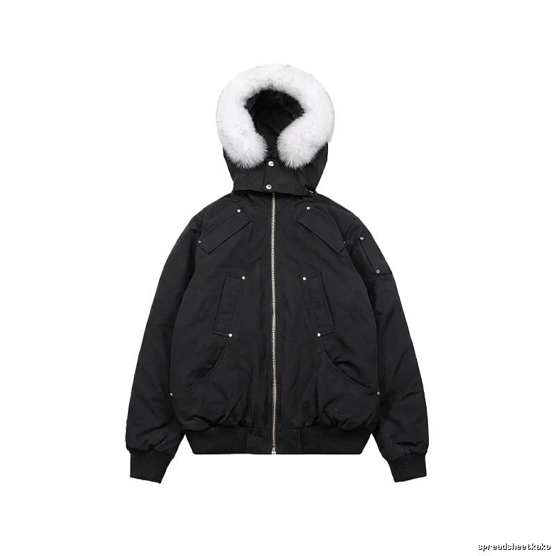 Michael Kors black utility-style down jacket