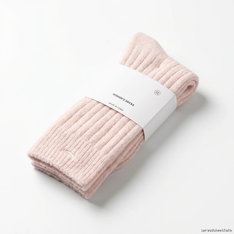 Miu Miu simple style light pink women's socks
