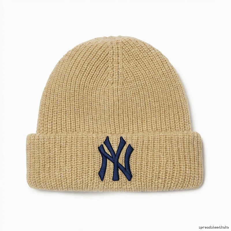 MLB classic beige knitted hat