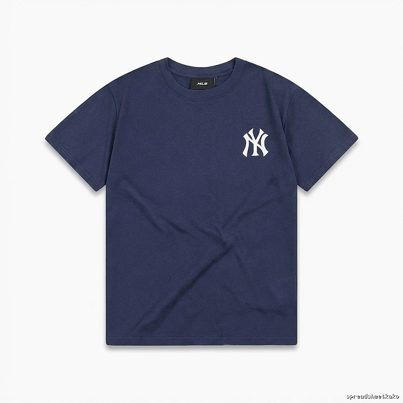 MLB Classic Simple Style Navy Blue T-shirt