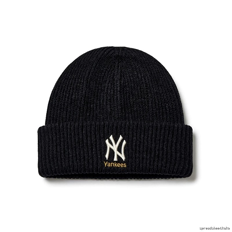 MLB New York Yankees Simple Black Knitted Hat