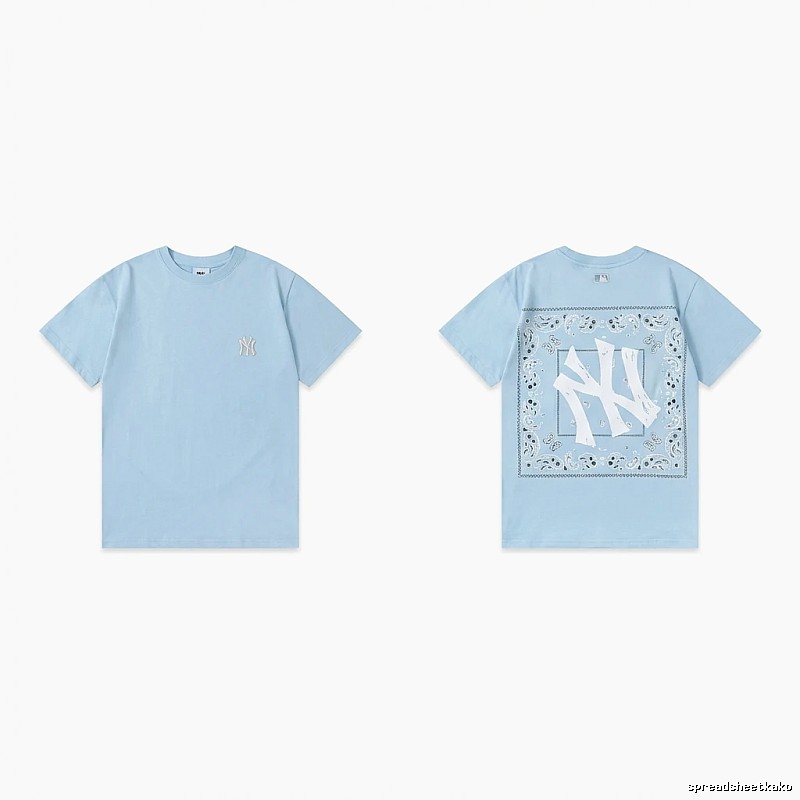 MLB retro light blue T-shirt
