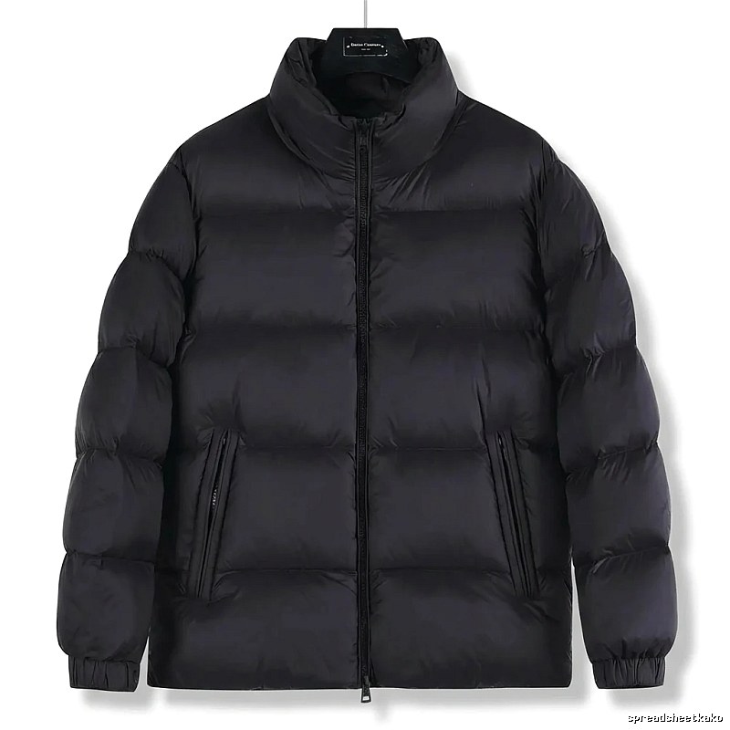Moncler black casual down jacket