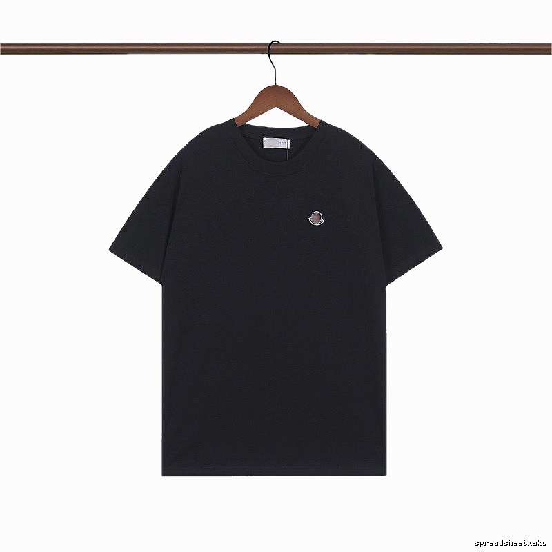 Moncler Classic Minimalist Style Black Short-sleeve T-shirt