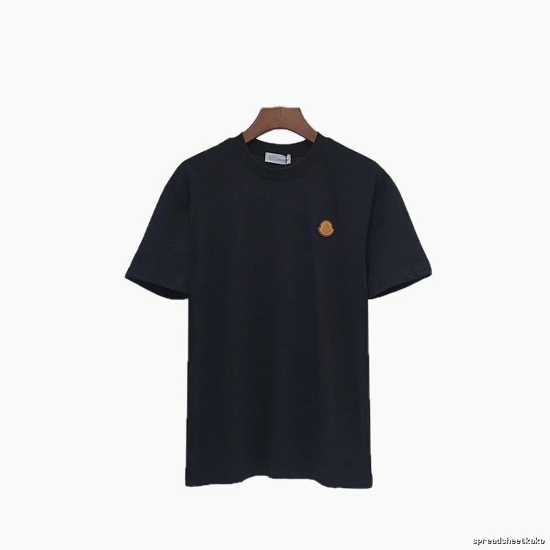 Moncler Classic Minimalist Style Black Short-sleeved T-shirt