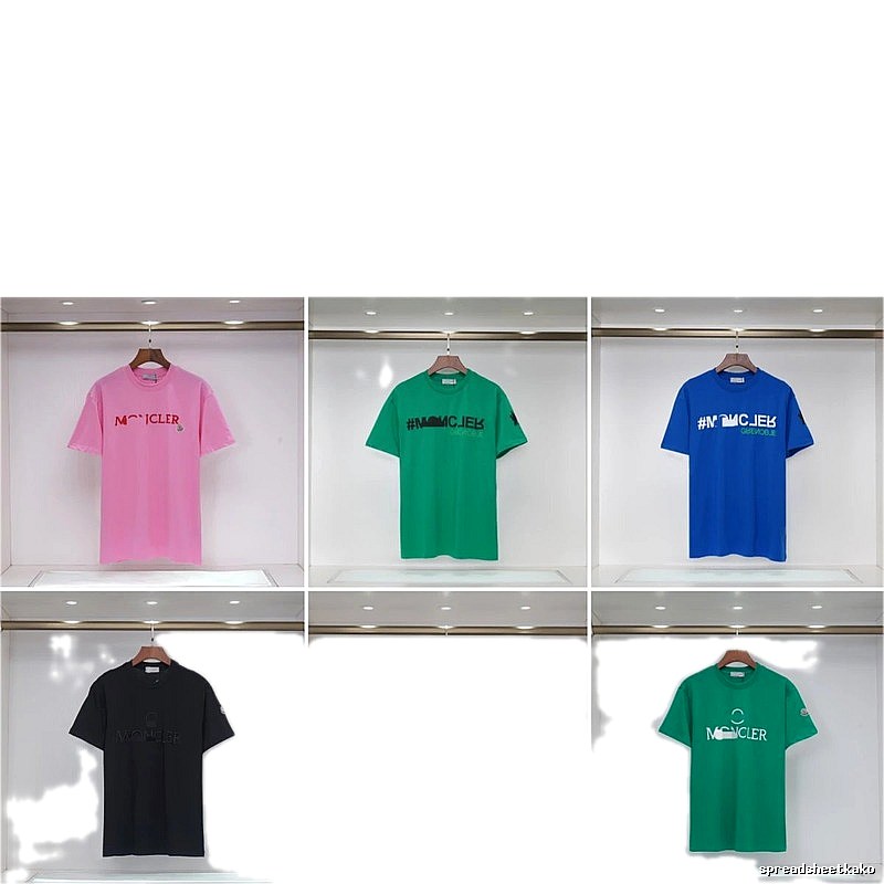 Moncler Co-branded Trendy Style Multi-color Short-sleeve T-shirt