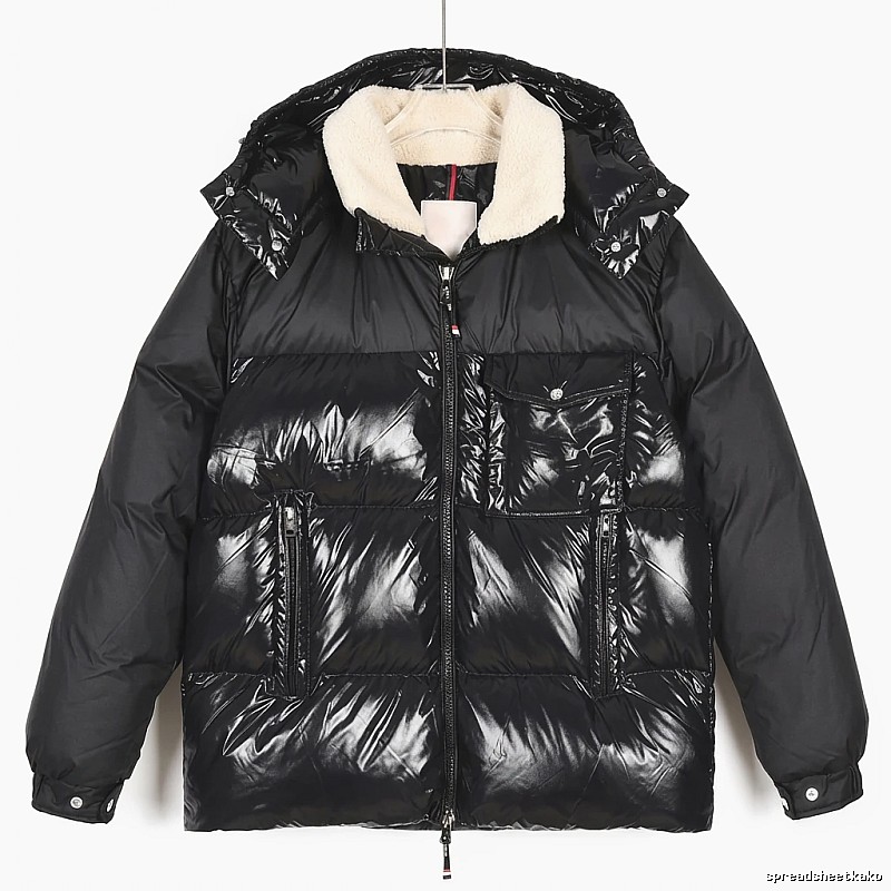Moncler Glossy and Trendy Black Down Jacket