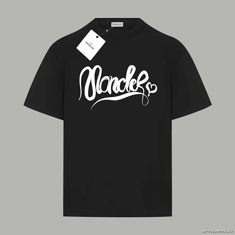 Moncler Love Trendy Black T-shirt