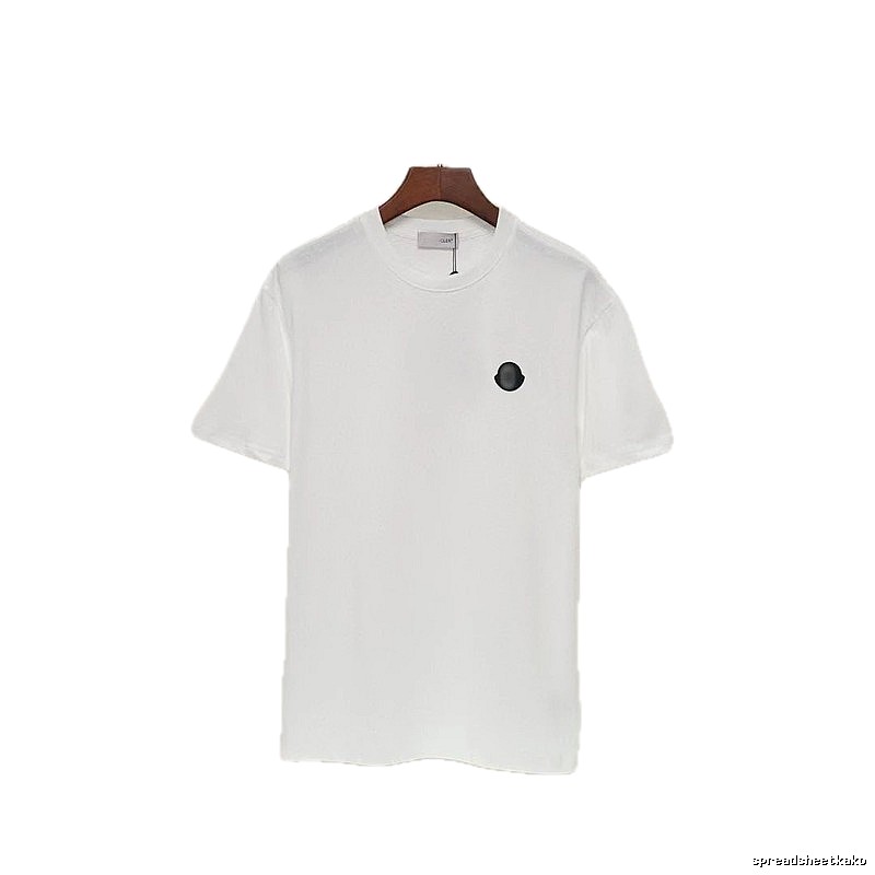 Moncler Minimalist Casual Style White Short-sleeved T-shirt