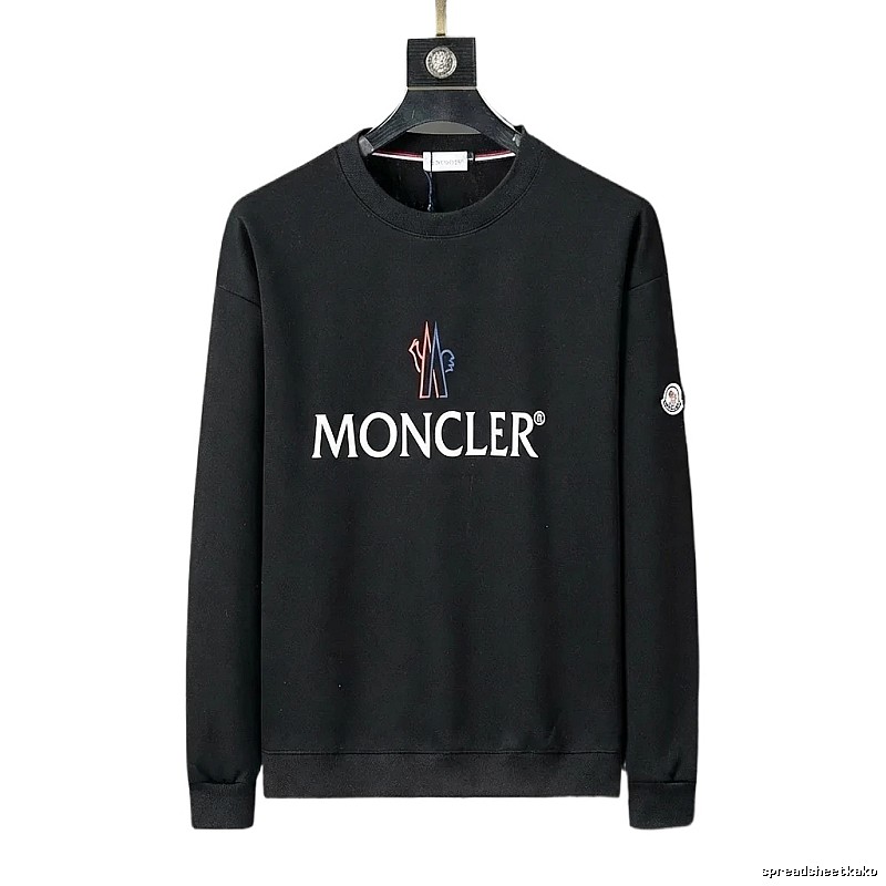 Moncler simple and fashionable black sweatshirt
