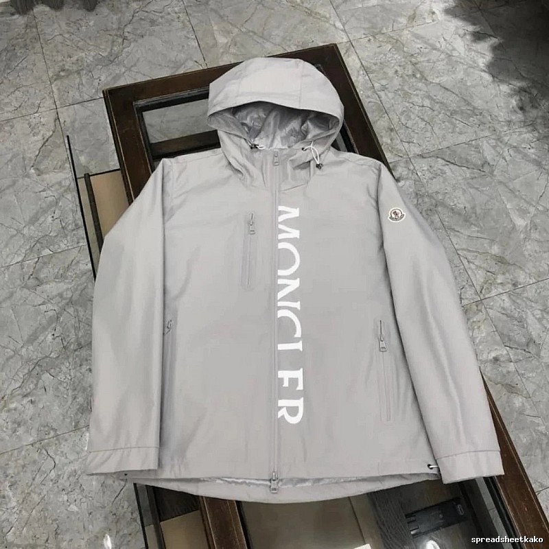 Moncler Travel Hooded jacket Light Gray Hooded with Modern Look