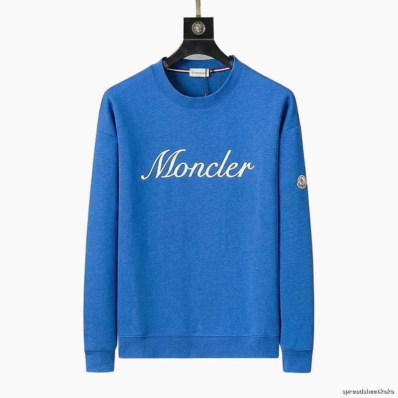 Moncler's simple and fashionable blue sweatshirt