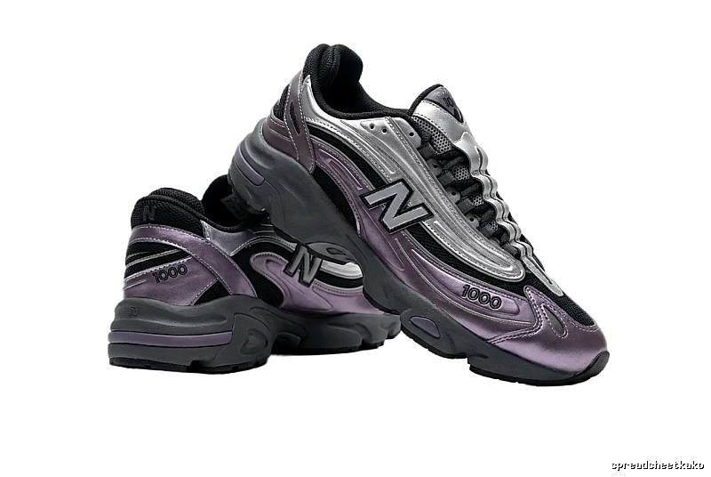 New Balance 1000 retro style purple-gray shoes