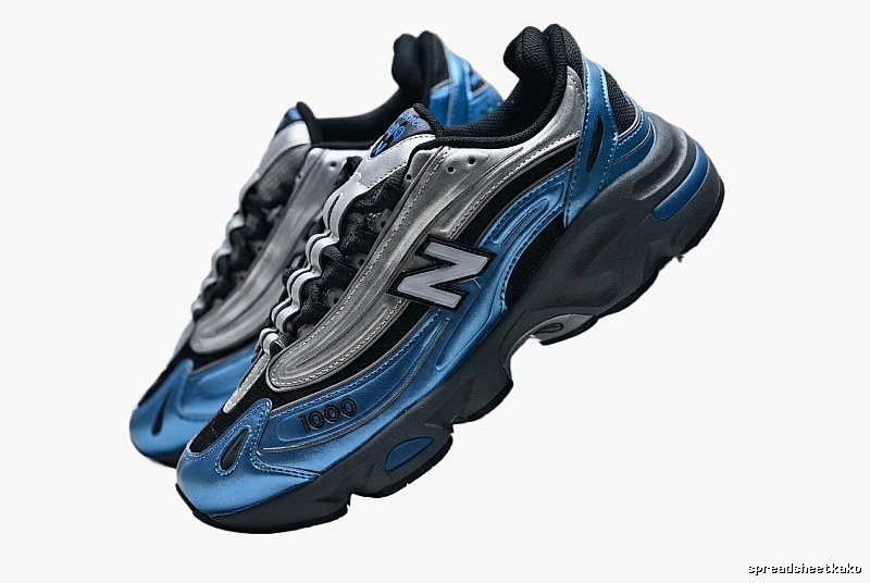 New Balance 1000 Trendy Blue-Gray Athletic Shoes