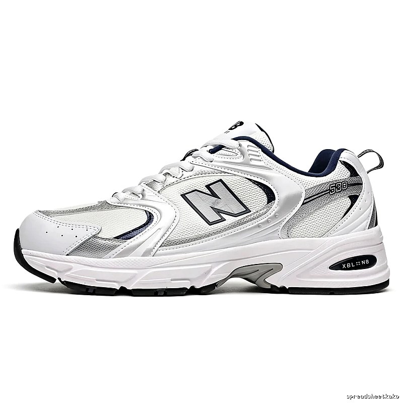 New Balance 530 retro style white shoes