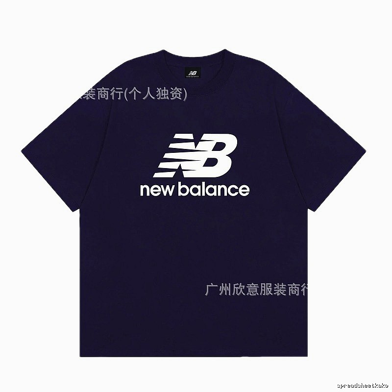 New Balance Printed Casual Navy Short-sleeve T-shirt