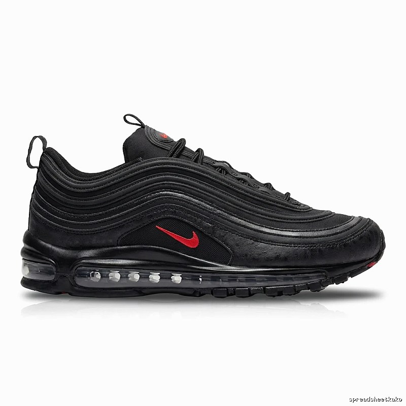 Nike 97 Retro Black and Red Sports Shoes