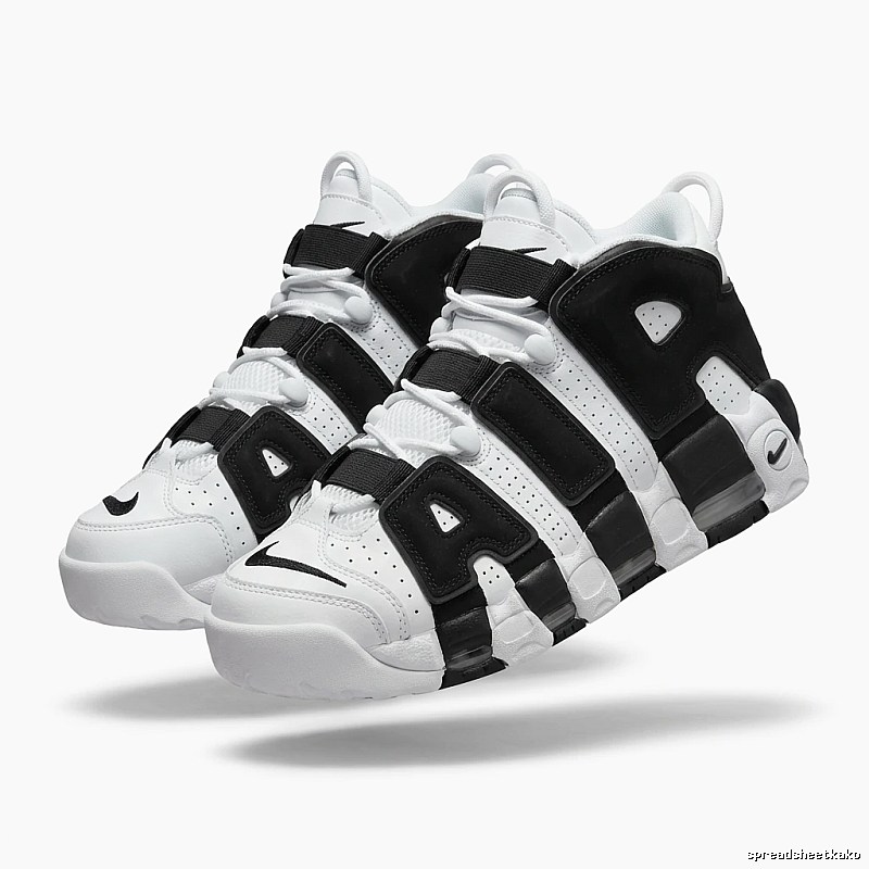 Nike Pippen Black and White Retro Athletic Shoes