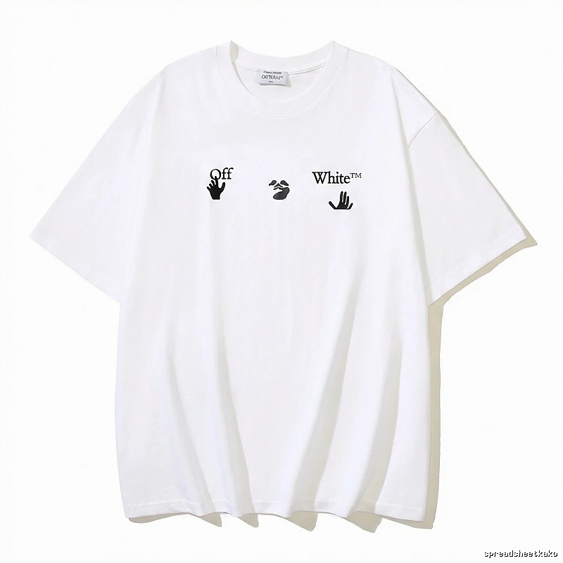 Off-White Gesture Style White T-shirt