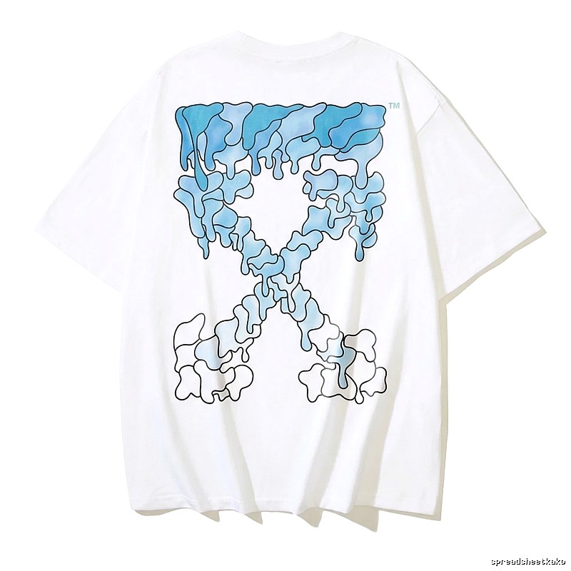 Off-White Gradient Blue Trendy T-shirt