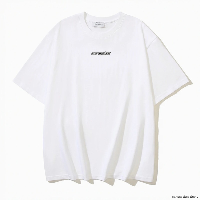 Off-White minimalist style white T-shirt