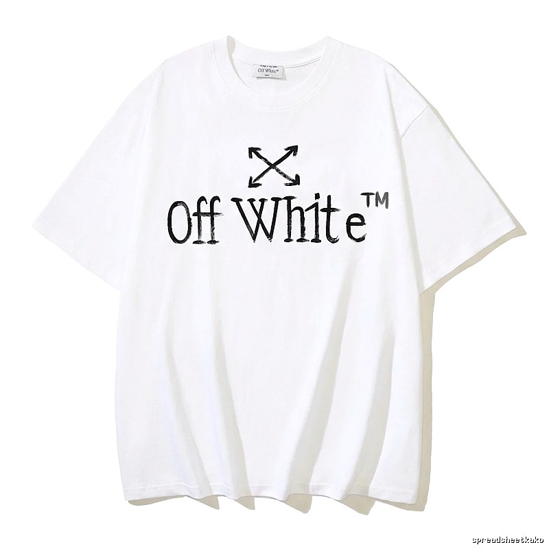Off-White simple style white T-shirt
