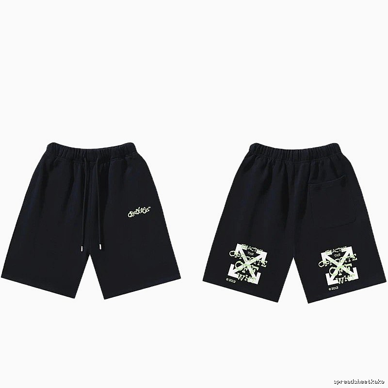 Off-White Style 008 Trendy Black Shorts