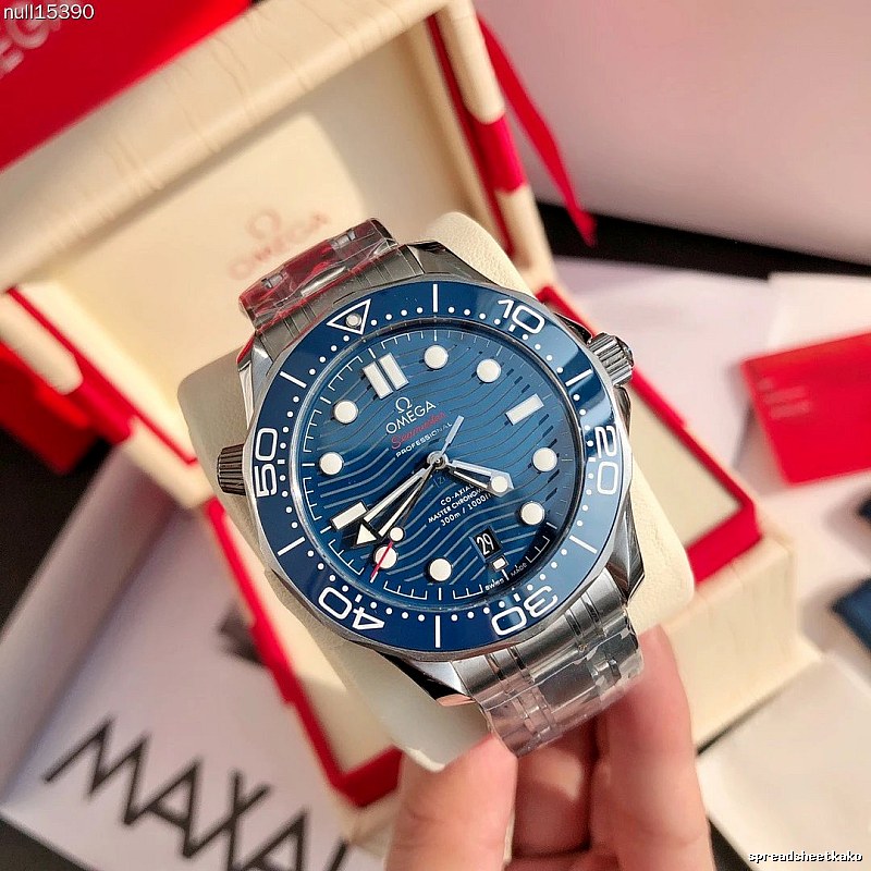 Omega Smart-Casual Seamaster Dive Watch - blue wave dial
